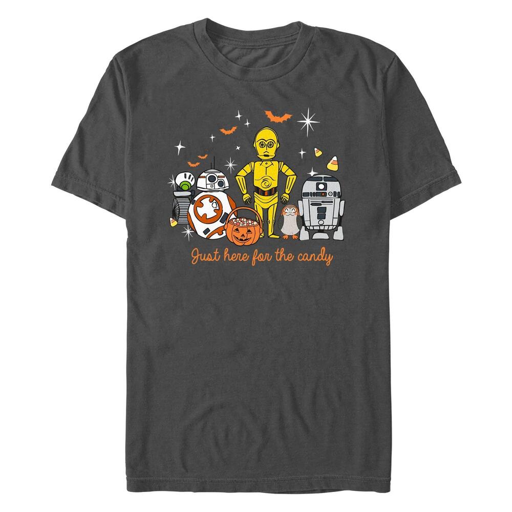 Mens Star Wars Halloween Here For Treat Friends Tshirt